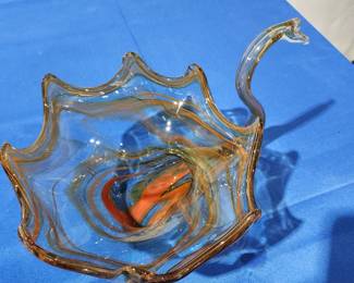 Vintage Sooner Swan Glass