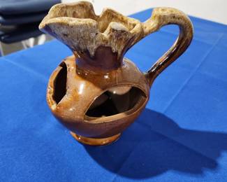 Drip Glazed Ceramic Pitcher