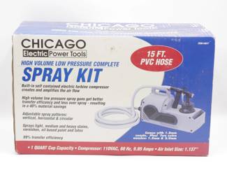 Chicago Electric High Volume Low Pressure Complete Spray Kit - New