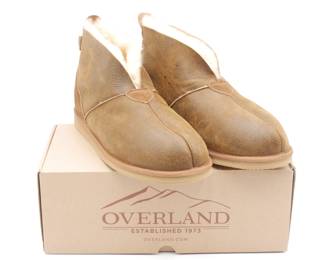 Overland Gunner Sheepskin Slippers Men's Size 12