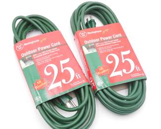 Pair of Westinghouse 25ft Outdoor Power Cords