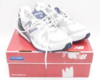 New Balance White/Navy Rollbar Running Shoes Men's Size 11 4E
