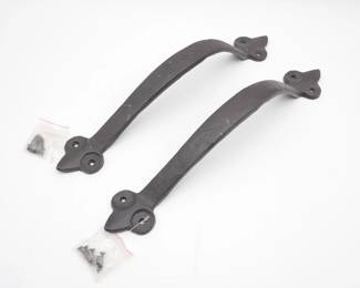 Pair of Large Cast Iron Door Pulls