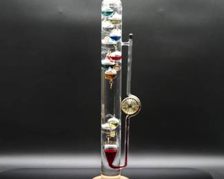 Large 21" Galileo Thermometer w/Hygrometer