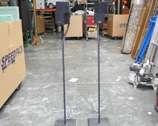 Vintage Bose Double Cube Speakers With Stands
