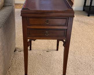 Another nice antique side table w/2 drawers