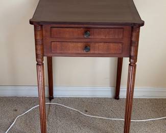 Nice antique side table w/2 drawers