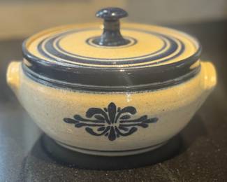 Hand thrown pottery pot