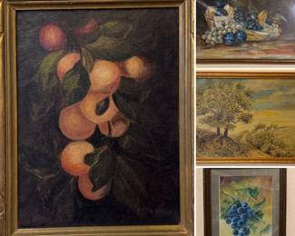 Several pieces of antique art 