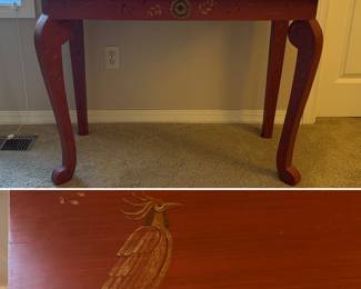 Toll painted tall side table