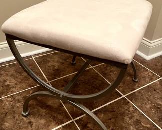Another vanity stool, this one rectangular, in excellent condition!