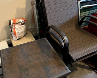 Outdoor furniture, chairs with small end table...NICE!