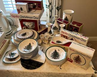 Just part of our Spode Collection!  Deck out your entire table with these beautiful pieces in like new condition!