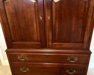 This High Boy Chest of drawers is a wonderful addition to any bedroom!  It is truly beautiful!