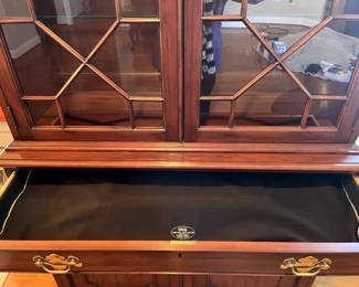 Silver drawer is like new...beautiful craftsmanship!