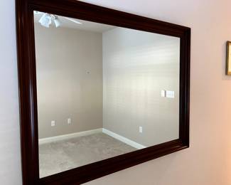 Henkel-Harris beviled wall mirror in Wild Black Cherry...lovely!