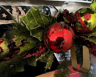 More Christmas...a lovely swag for mantle or table!