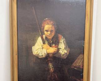  005 Rembrandts A Girl With A broom  Popular And Known From The Show Bewitched
