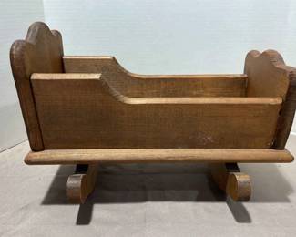 Solid Wood Doll Cradle 