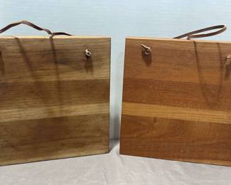 Pair Of Solid Oak Cutting Boards 
