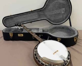 Gibson Banjo With Flowers