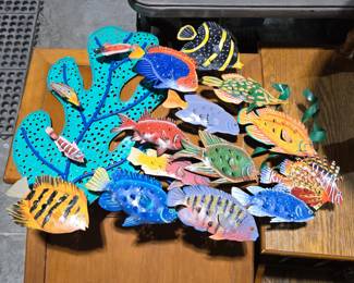 Metal fish wall hanging