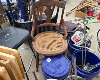 Cane seat chair