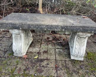 Concrete Garden Bench