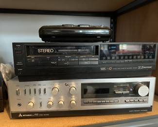Emerson VCR – VCS955A, Mitsubishi Stereo Receiver – DA-R15