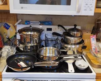 Assortment of Pots & Pans, Baking Pans