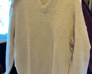 McGregor 100% Shetland Wool Cream Sweater