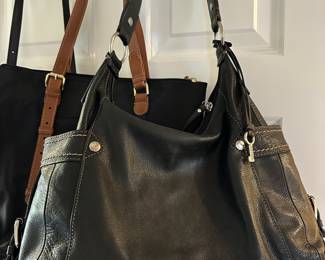 Fossil Black Leather Shoulder Bag