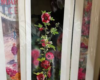 Giclee Art Prints "Hollyhock Highlights" & "Foxglove" by Andy Sewell