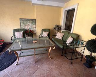 Nice assortment of outdoor furniture.