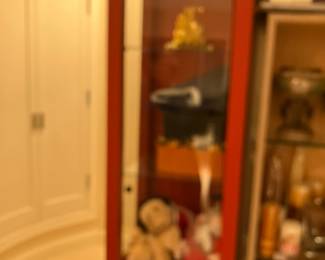 Red display cabinet 