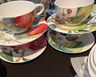 Portmeiron.  Tea cup and saucer 