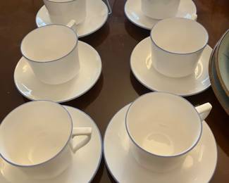 Tiffany classic blue cup and saucer 