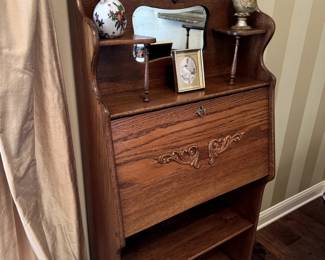 Antique Secretary 62" H 30" W 11" D