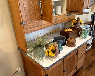 Antique Wash/Dry cabinet.   48"Lx28"Wx68"H