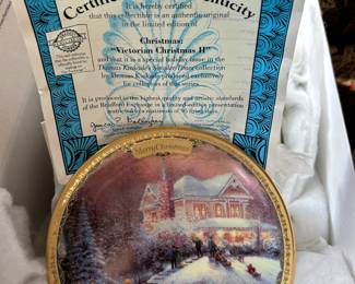 Thomas Kinkade  keepsake plates - Set of seventeen. 