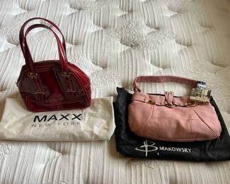 Gorgeous Maxx New York hand bag, dust bag. BMakowski hand bag, dust bag new with tags. 