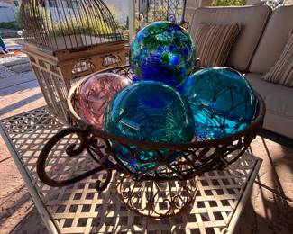 Hand blown glass balls / ornaments