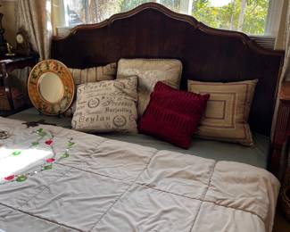 Beautiful king size wood headboard