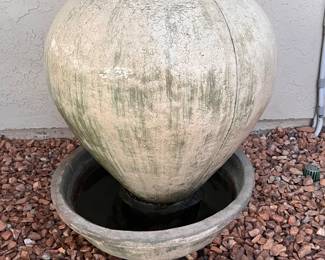 Large working outdoor water fountain