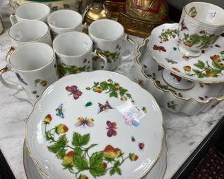 Tea set with butterflies from Japan