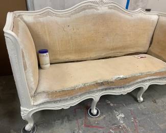Victorian Framed Sofa, ready to upholstery