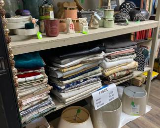 Designer fabric pieces and bolts
