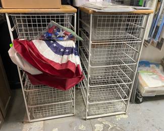 Large selection of Elfa shelving though out the warehouse