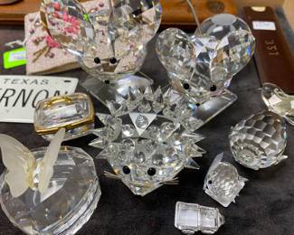 Assortment of Waterford, Swarovski crystals