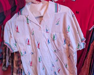 Vintage T-shirt with Nautica classic Boat Print Reproduction's of this vintage shirt are popping up. 